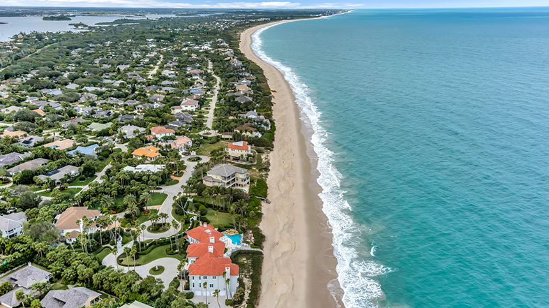 Aerial view of Vero Beach, Florida